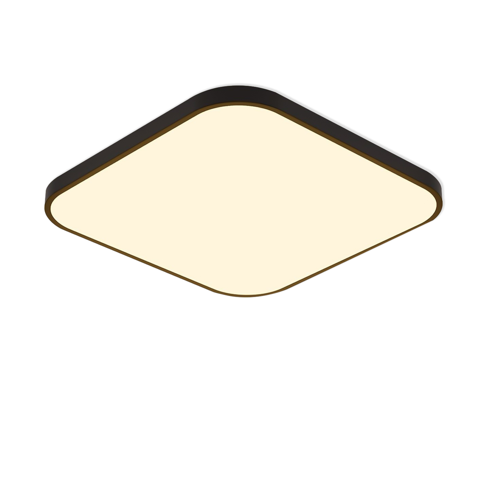 NETTLIFE LED - loftlampe, flad, 27 cm køkken, lampe, sort, varm hvid, 19W, firkantet, soveværelse badeværelse, lampe, IP44