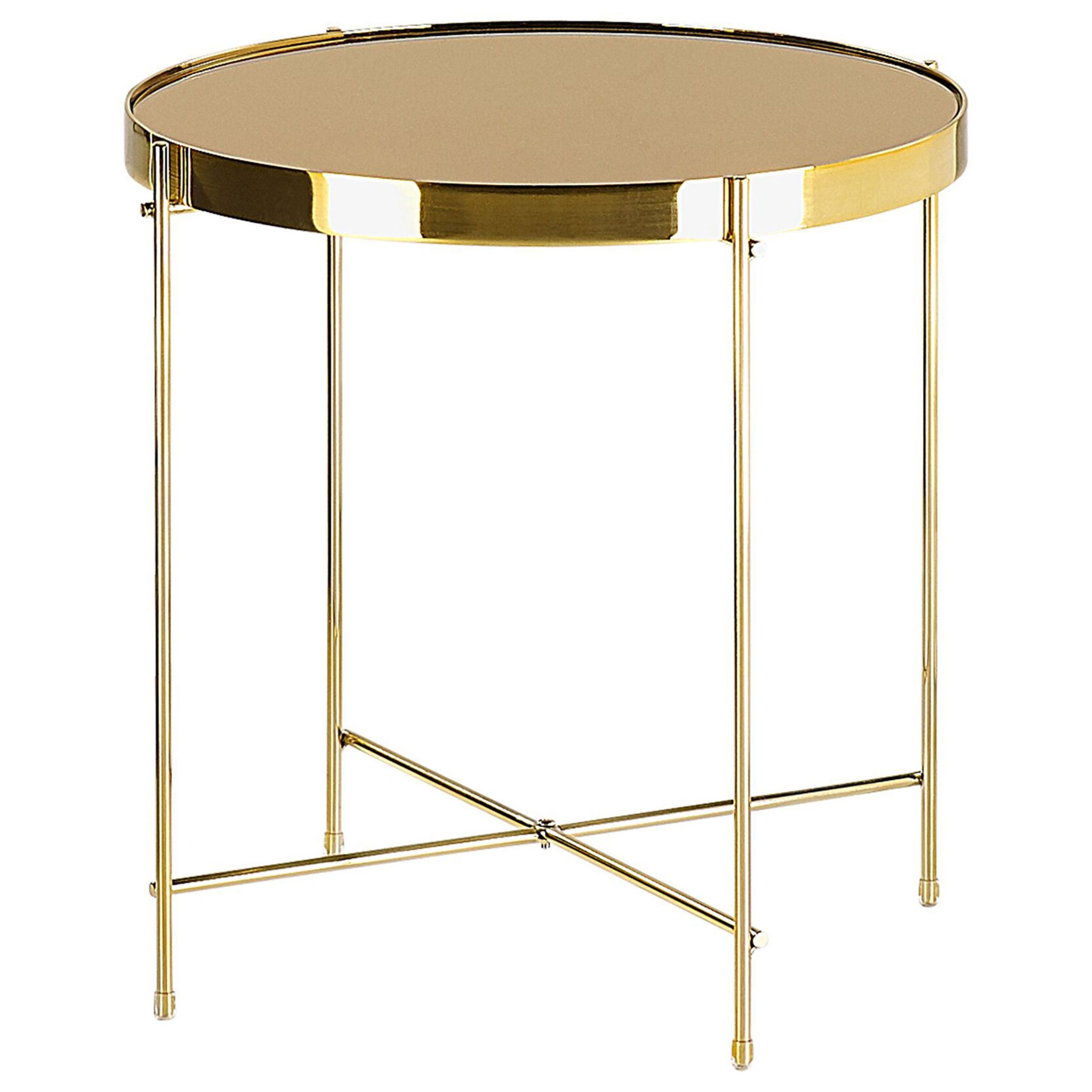 Bord LUCEA Hærdet glas Guld