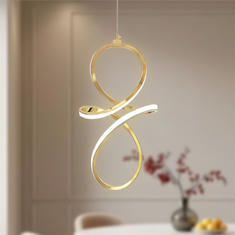 TOOLIGHT hængende loftlampe LHJ091-1CP LED Guld 21x34x100cm