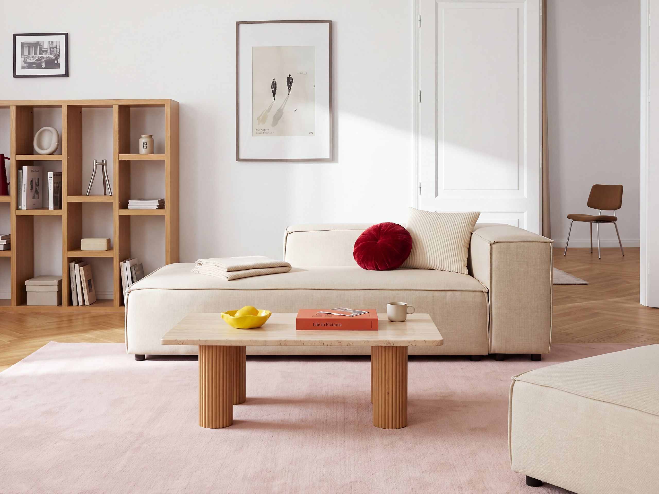 Chaiselong APRICA Kunstlinned Beige