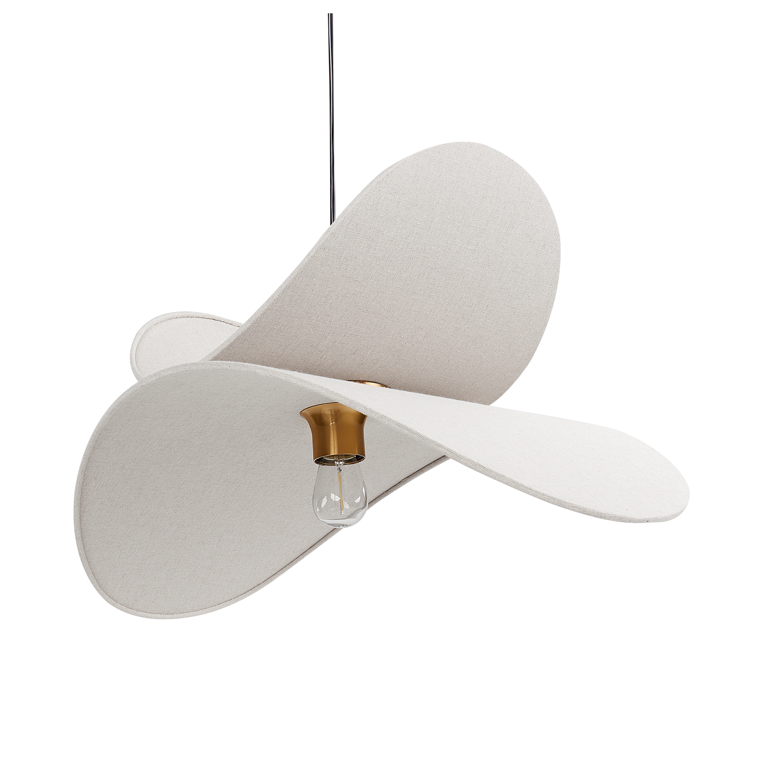 Loftlampe MASCOTA Hør Lysegrå