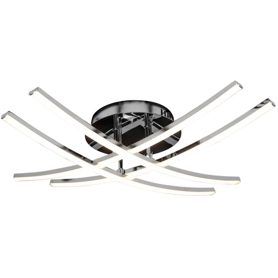 TOOLIGHT loftlampe LED APP398-C Krom 58x58x10cm