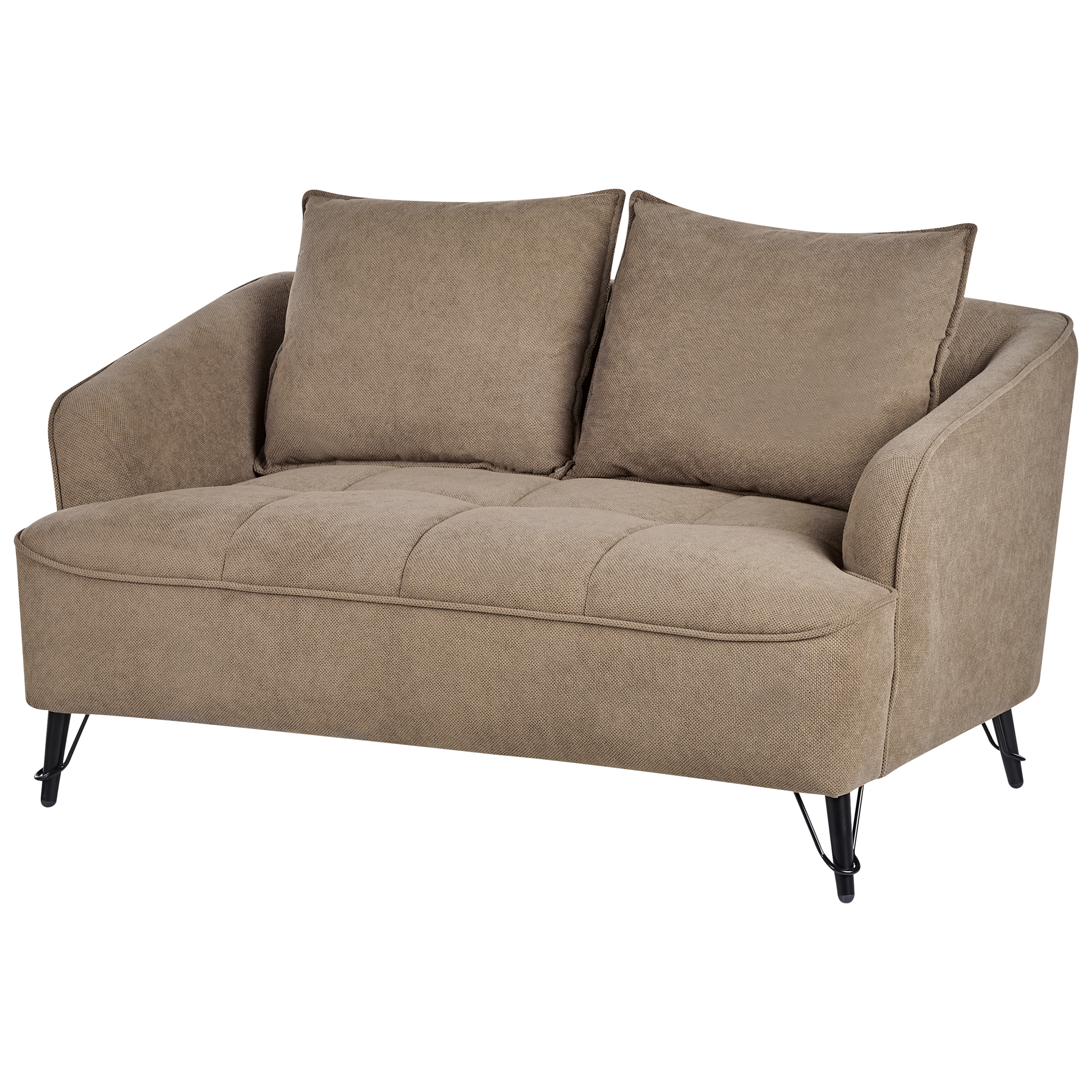 Sofa 2 personers HOBRO Brun