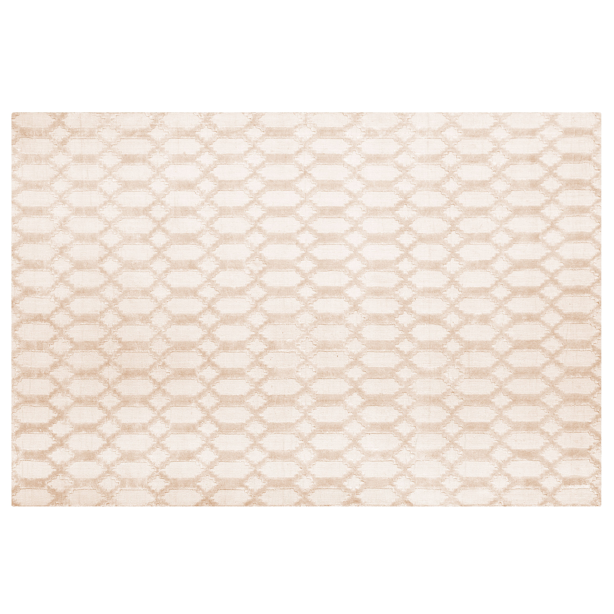 Gulvtæppe CIZRE Beige 140 x 200 cm Viskose