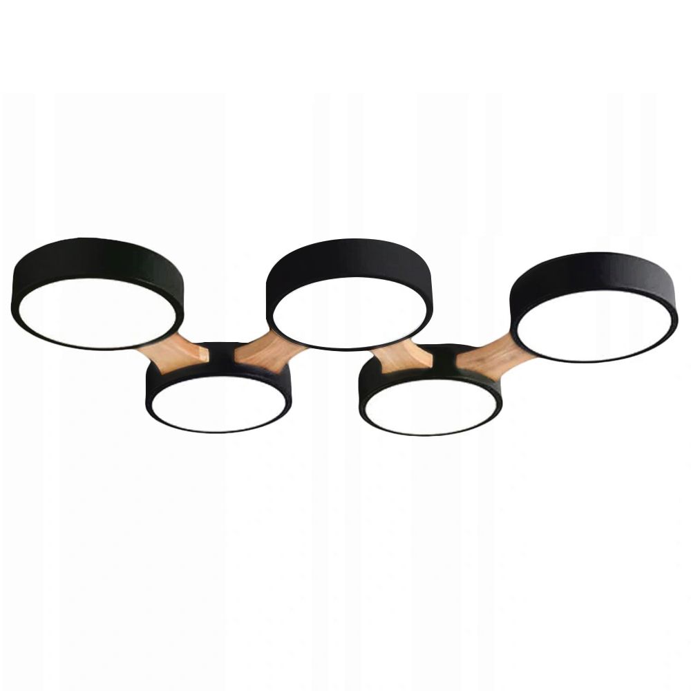 TOOLIGHT loftlampe APP526-5C FLAT Sort 95x35x3,5cm