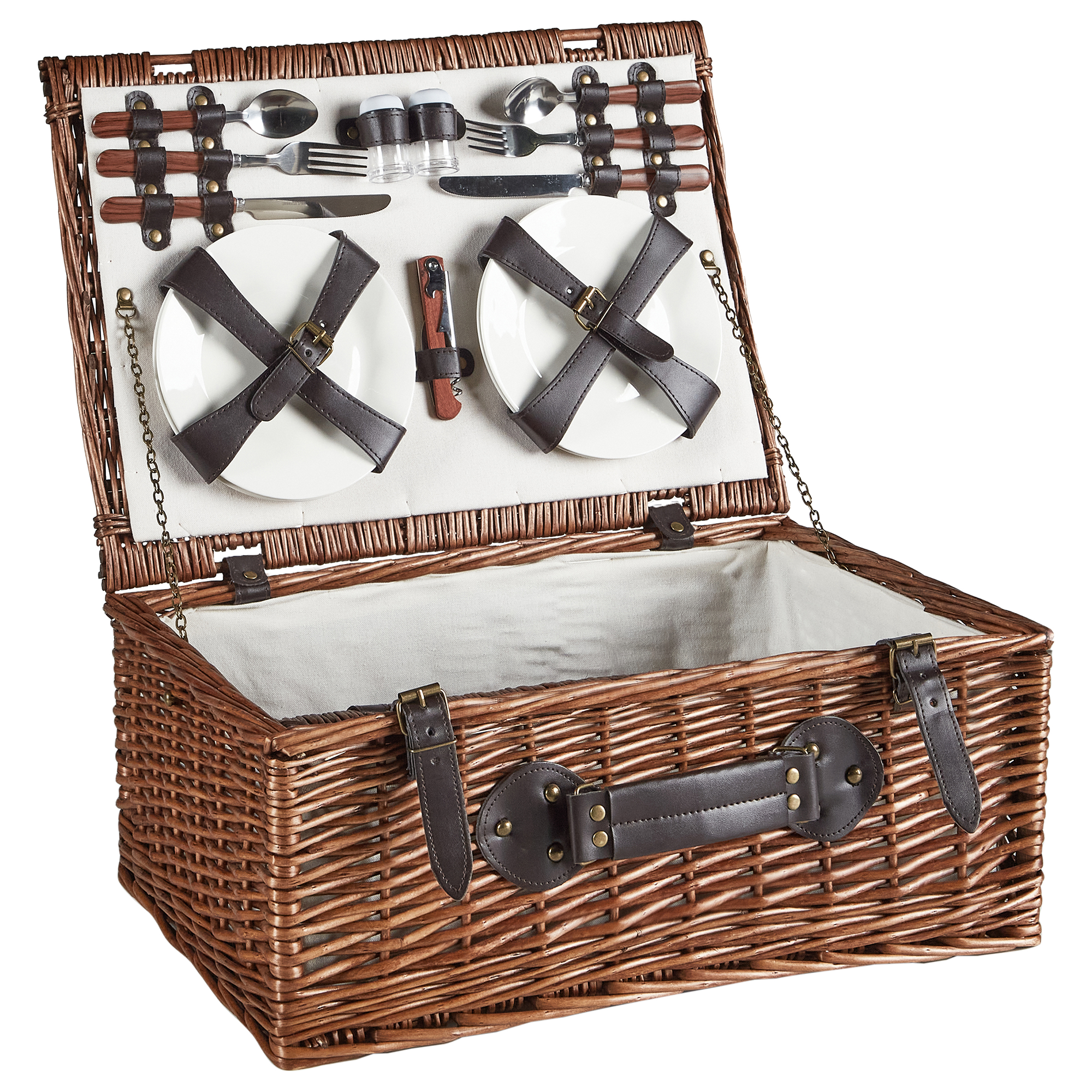 Picnic-kurv PRUNEAU Flet Brun