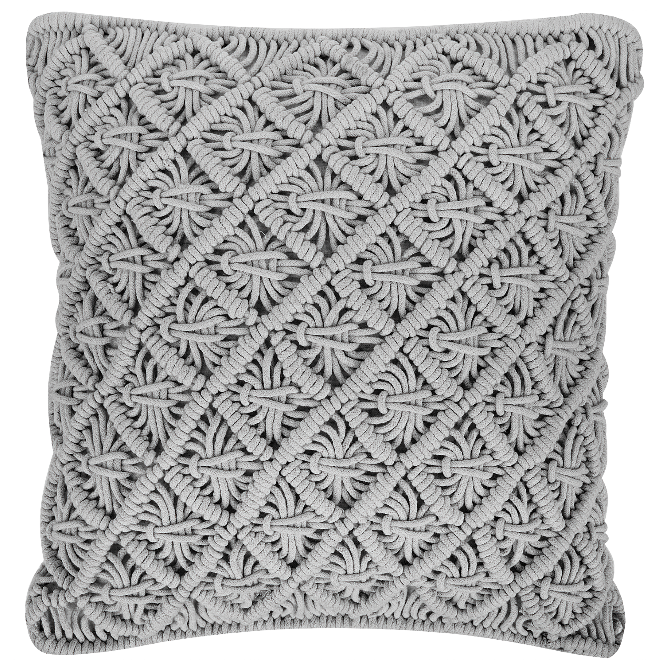 Pyntepude KIZKALESI 45 x 40 cm Bomuld Grå Geometrisk mønster