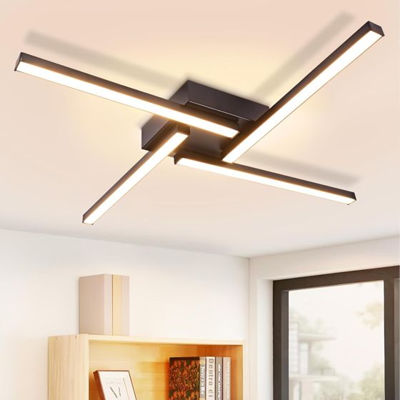 NETTLIFE hvid, LED loftlampe, 24W, moderne, design, 3000K, varm, hvid