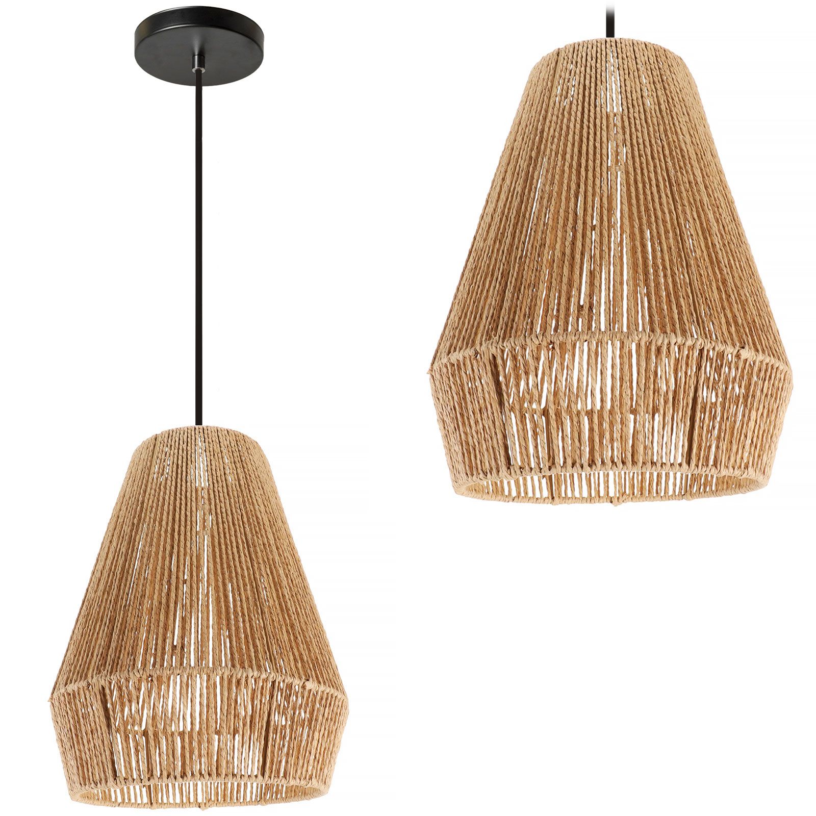 TOOLIGHT hængende loftlampe APP1310-CP BOHO Brun 40x30x40cm