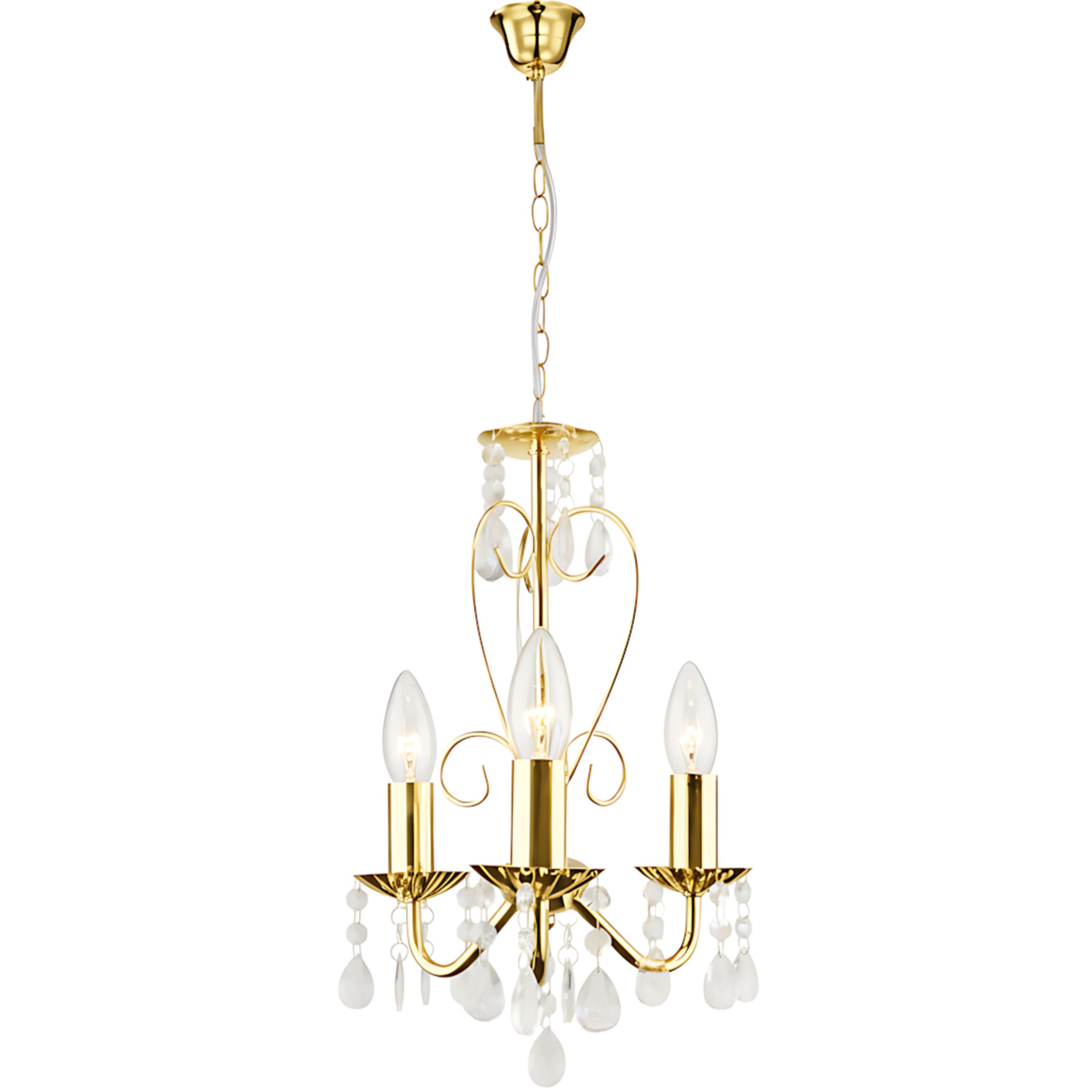 Toolight Pendellampe EBT012-3CP Guld 125x75x25cm