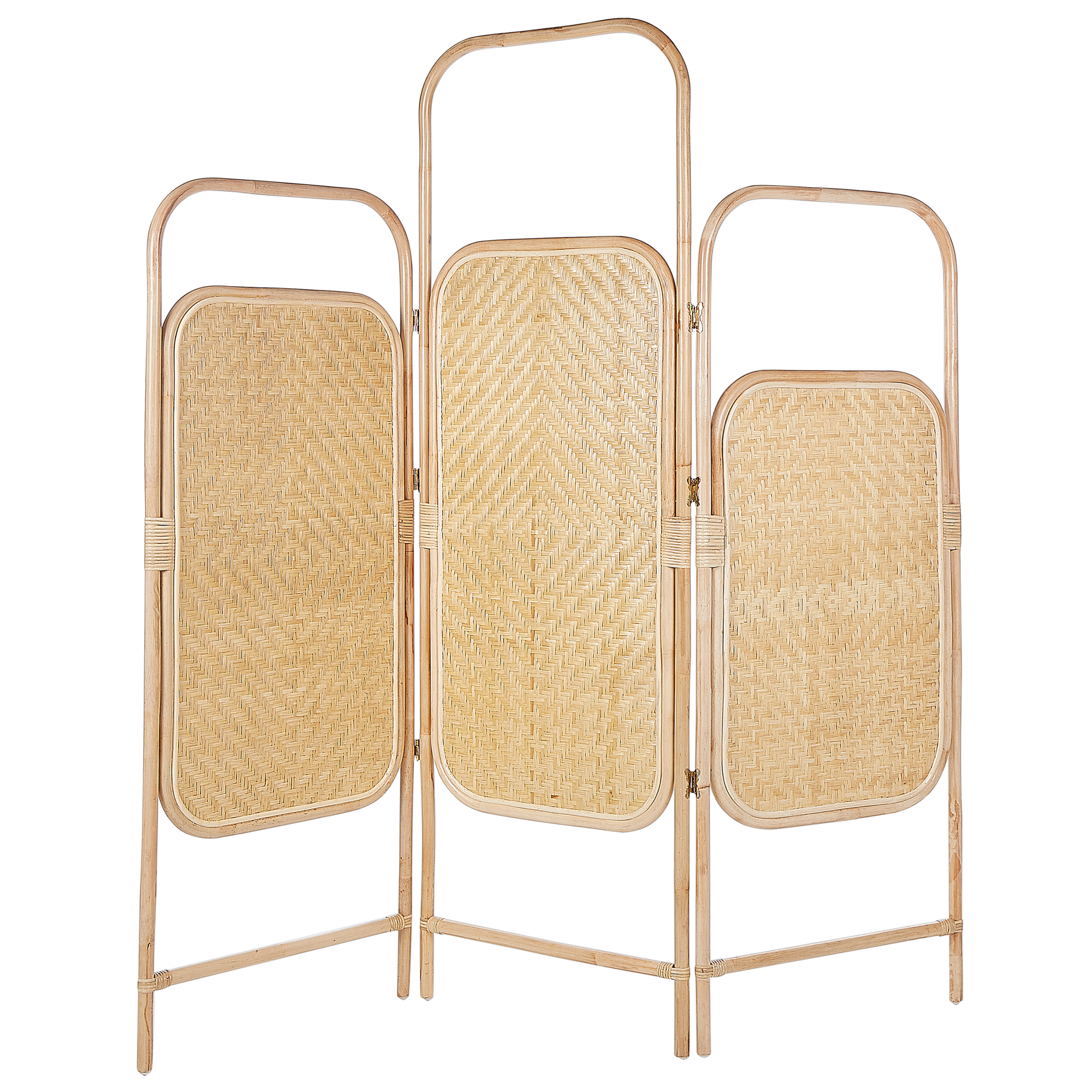 3 panelers rumdeler CARPI 166 cm 180 cm Naturlig