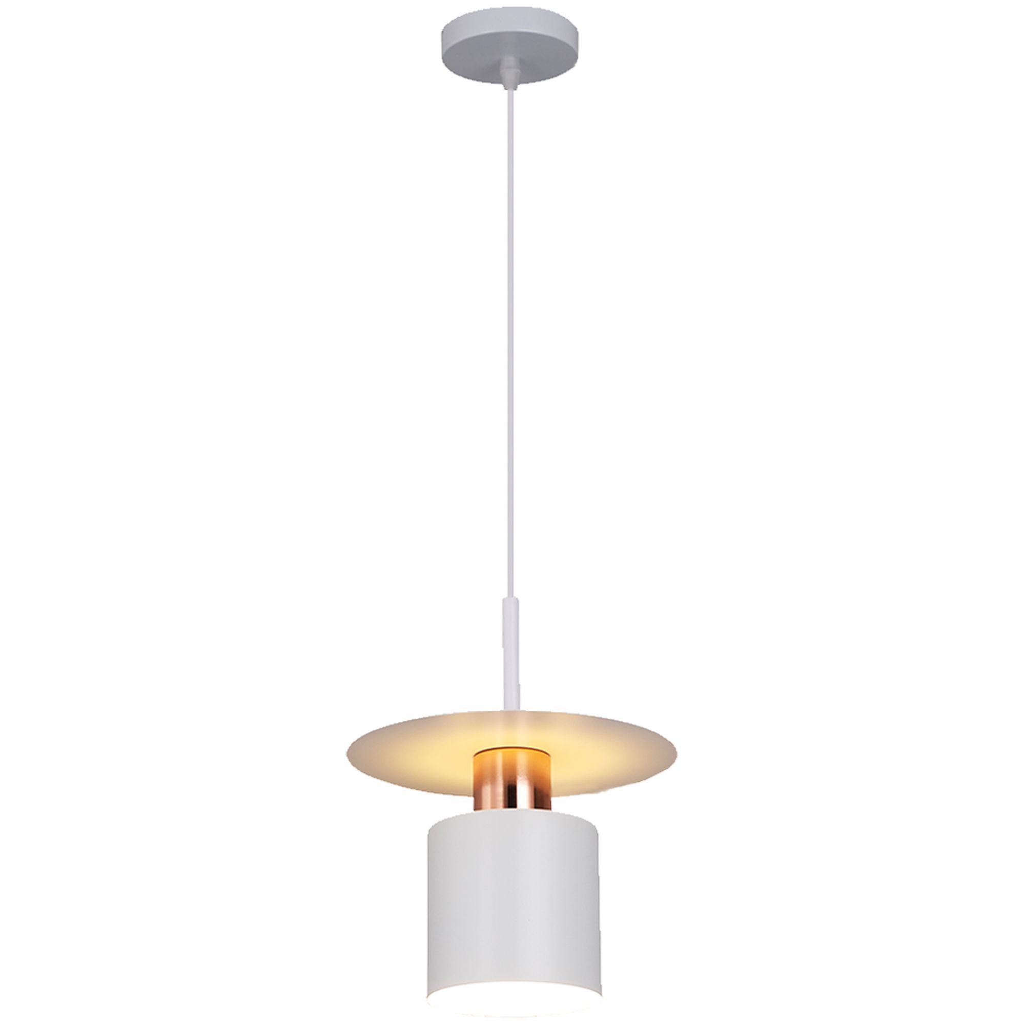 TOOLIGHT hængende loftlampe APP1146-1CP Hvid/Rosaguld 20x20x32cm