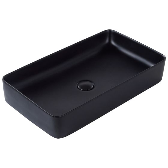 Vask til bordplade ULUA 61 x 35 cm Keramik Sort