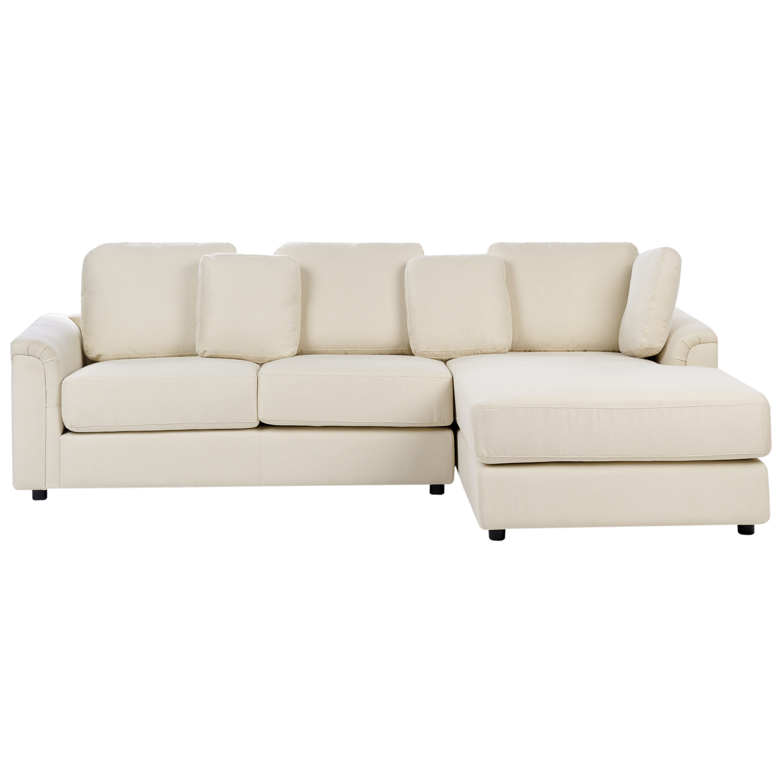 Hjørnesofa 4 personers KOHLO Lys Beige Venstrevendt