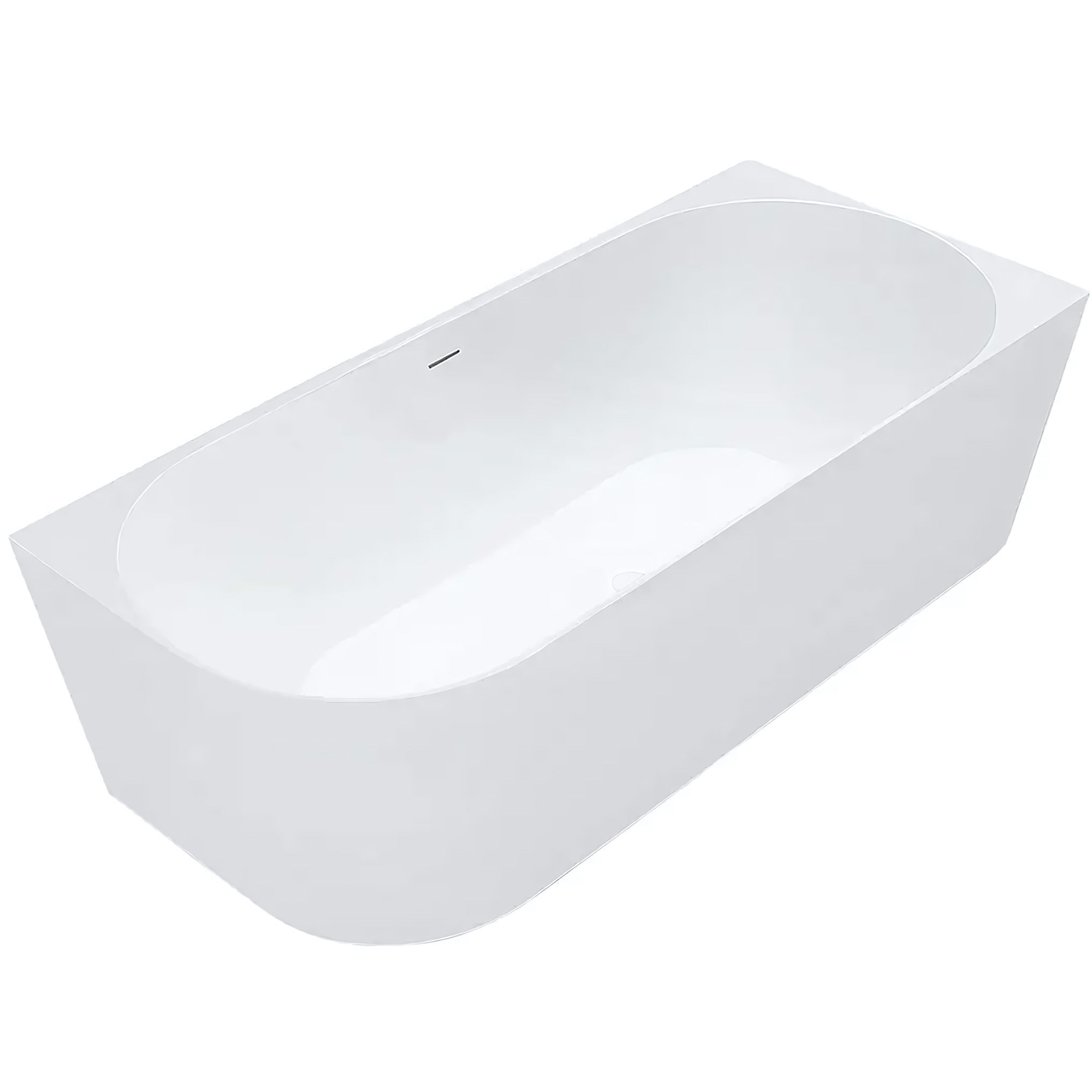 REA hjørnebadekar BELLANTO SLIM 170 Højre Hvid, 170x79x58cm