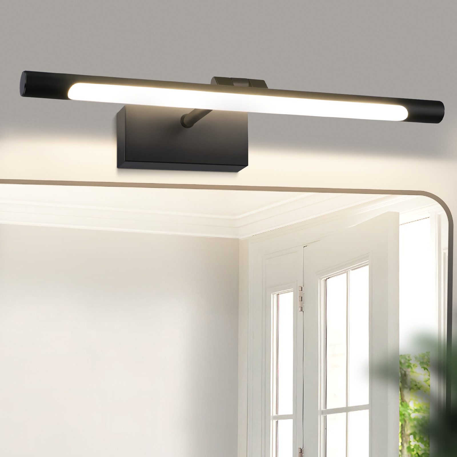 NETTLIFE LED - badeværelse, spejllampe, 6W, neutral hvid, 4000K. Kan monteres, væglampe Krom.