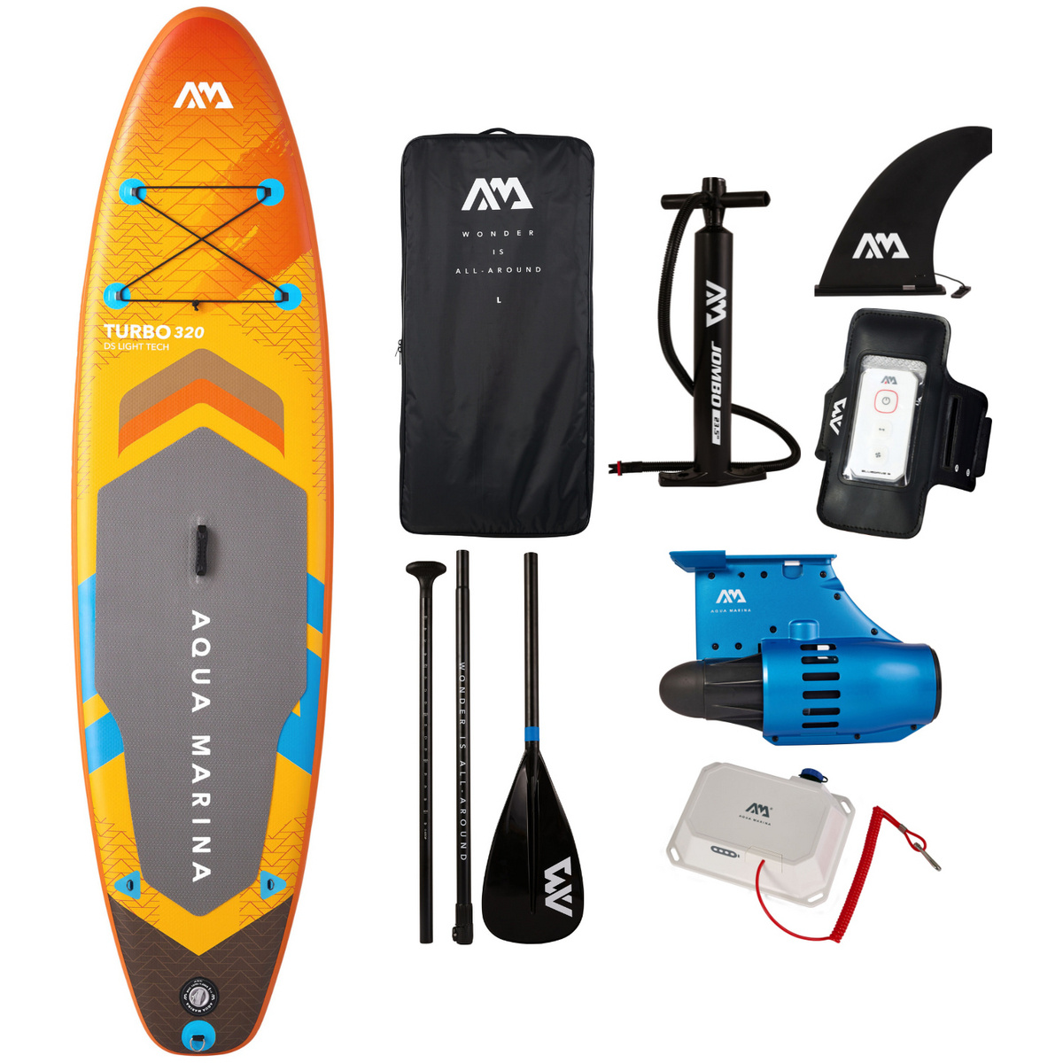 Aqua Marina Amgo 320 SUP-board sæt med Bluedrive S-motor
