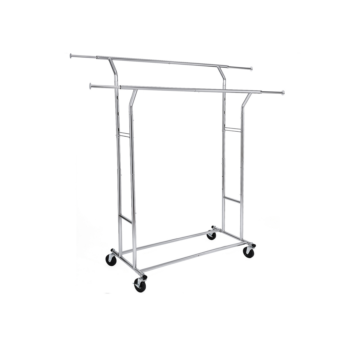 SONGMICS knagerække, 129–169 cm, krom, HSR12S