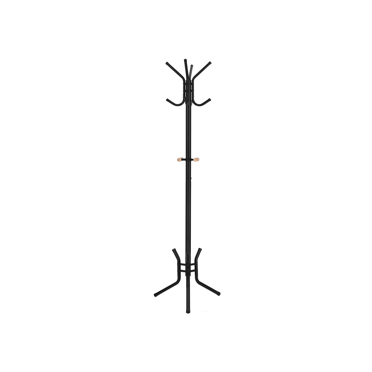 SONGMICS knagerække, 12 kroge, 176 cm, sort, RCR17B