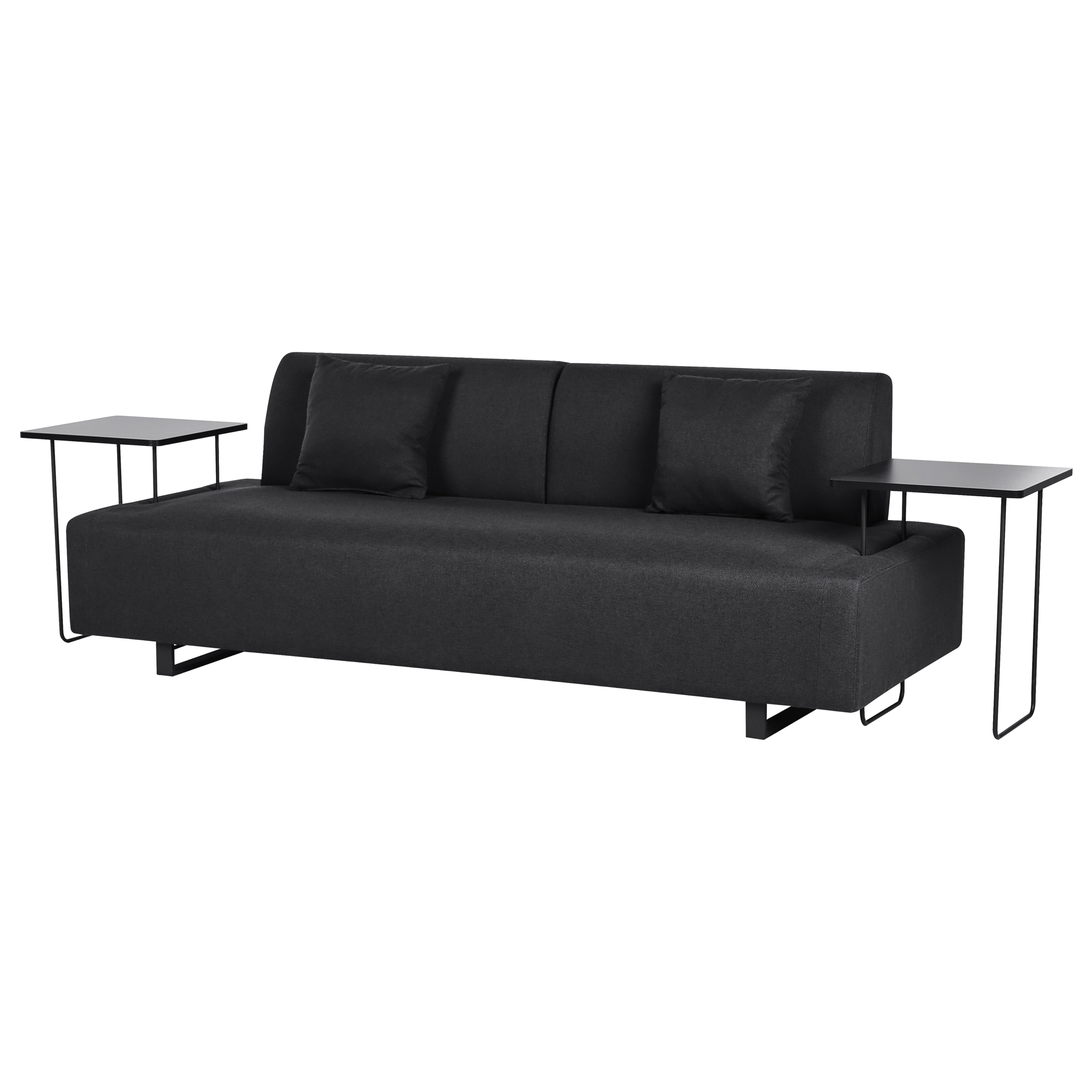 Sofa 3 personers SOKNA med sofabord Sort
