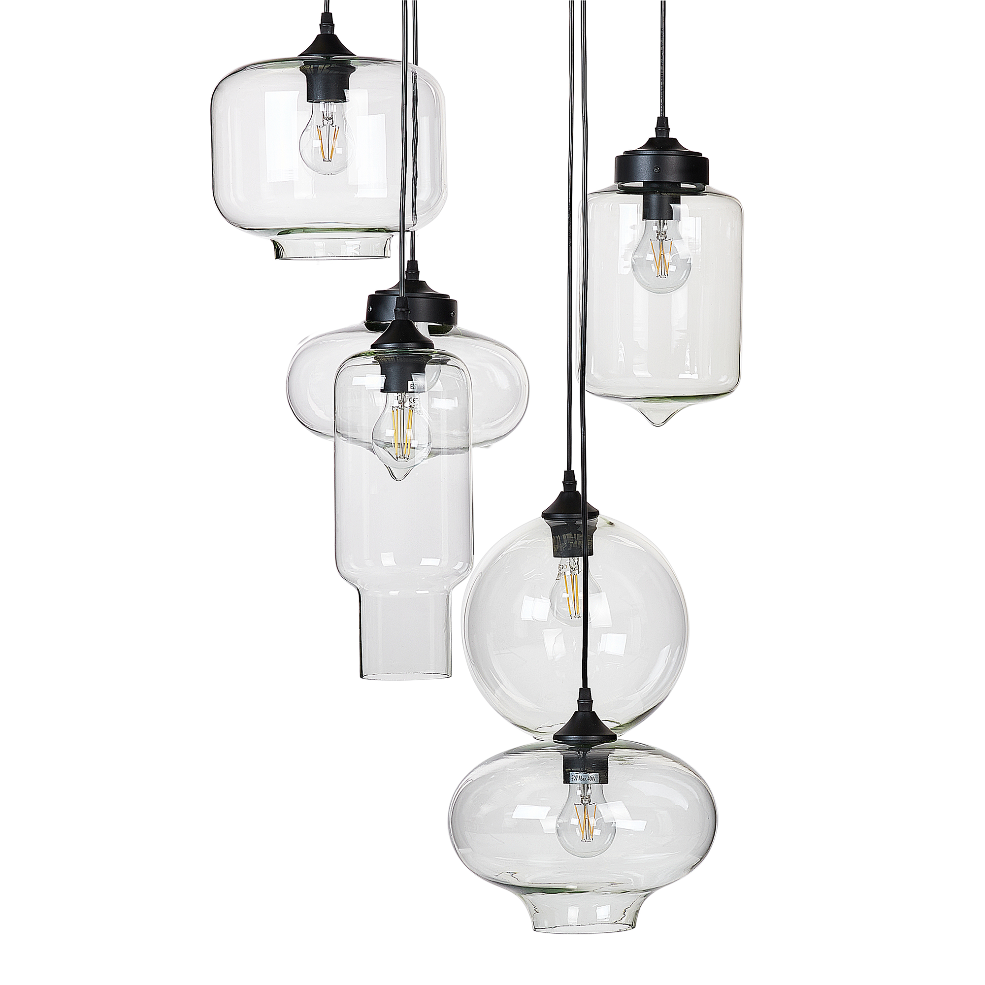 Loftlampe BEMBOKA Glas Transparent