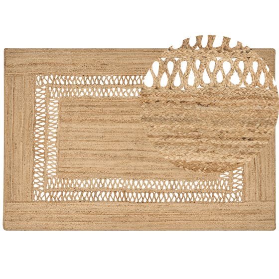 Gulvtæppe YENIKOY Beige 200 x 300 cm Jute