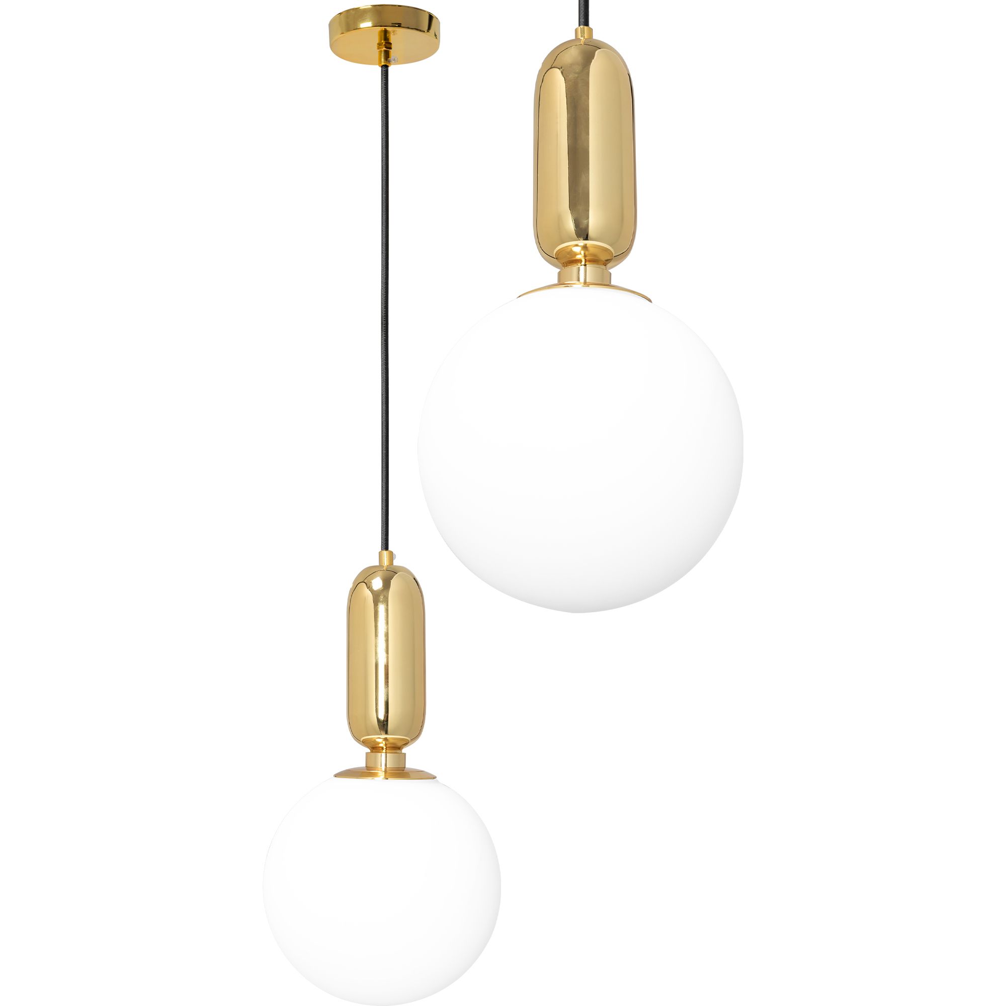 TOOLIGHT hængende loftlampe APP474-1CP Guld 19x19x19cm