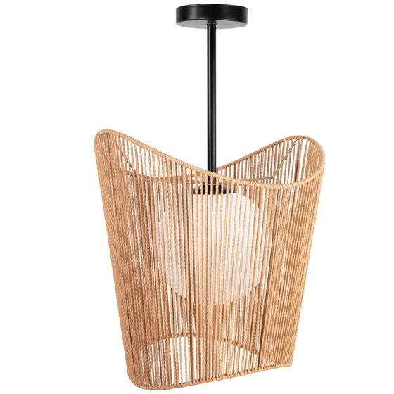 TOOLIGHT hængende loftlampe APP1588-1CP BOHO Beige 41,5x39x41,5cm