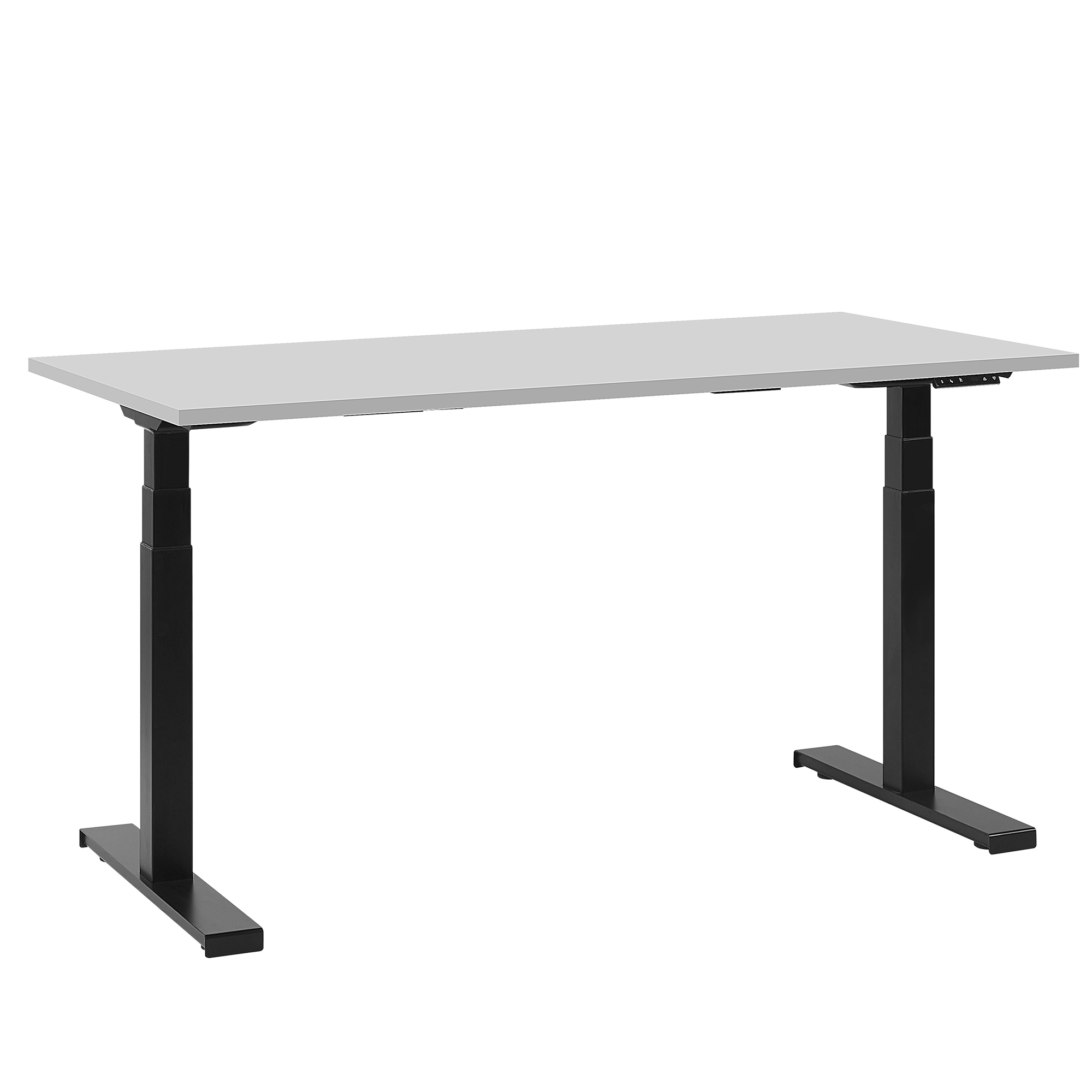 Elektrisk justerbart hæve sænkebord DESTIN II 130 cm 72 cm Grå/sort