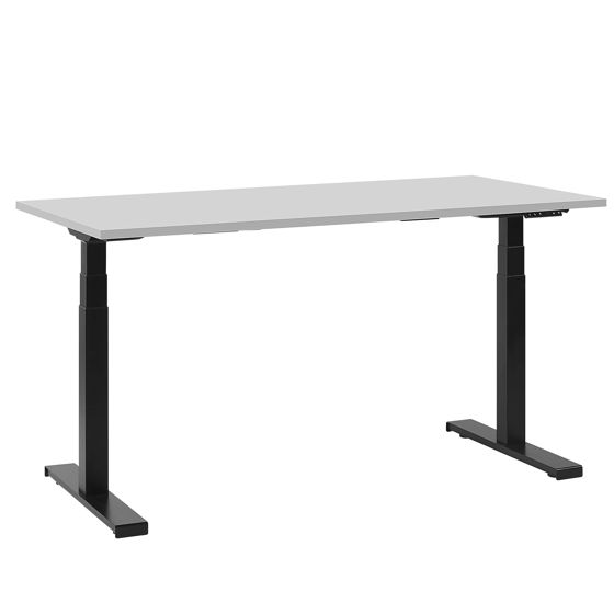 Elektrisk justerbart hæve sænkebord DESTIN II 130 cm 72 cm Grå/sort