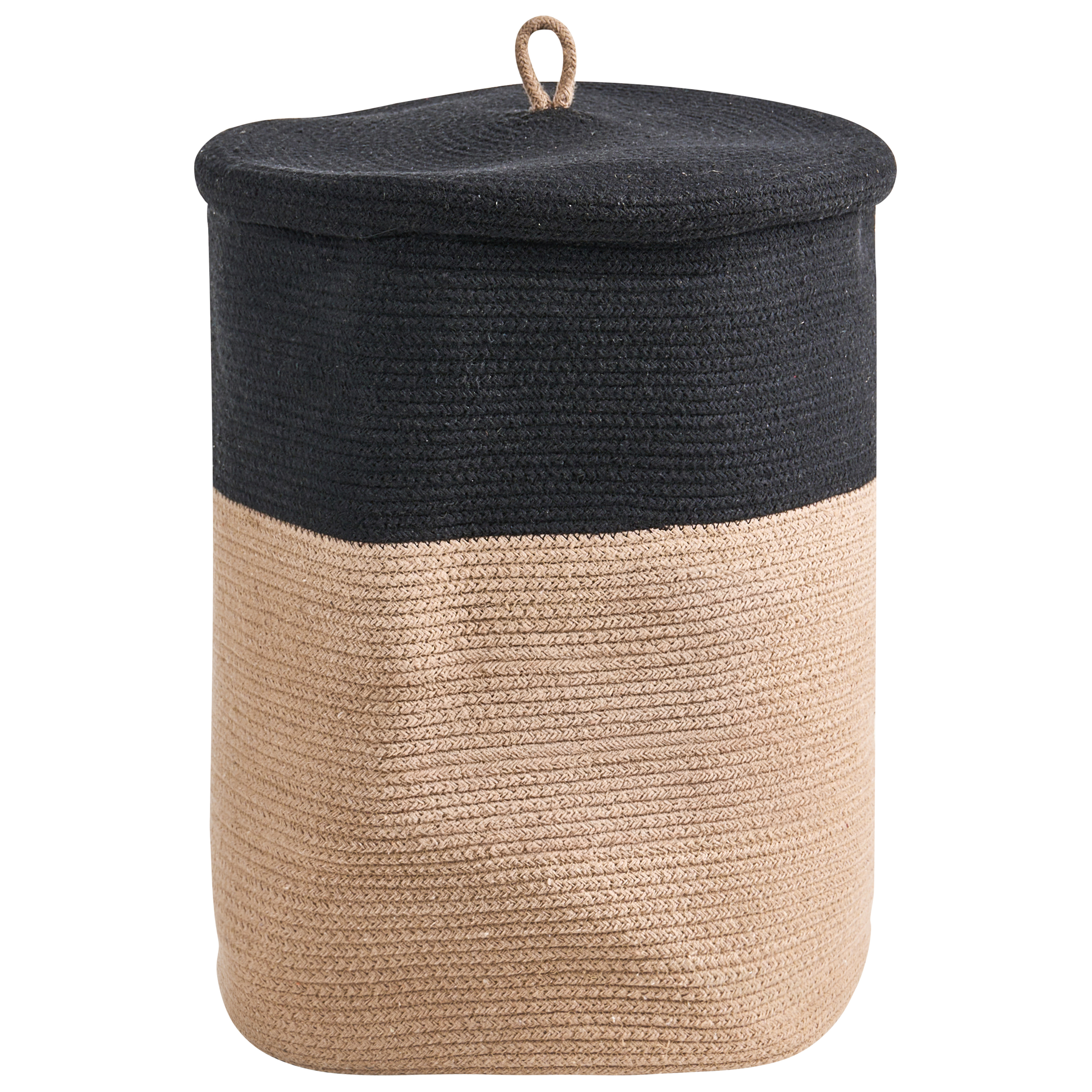 Kurv SILOPI Bomuld Sort/beige