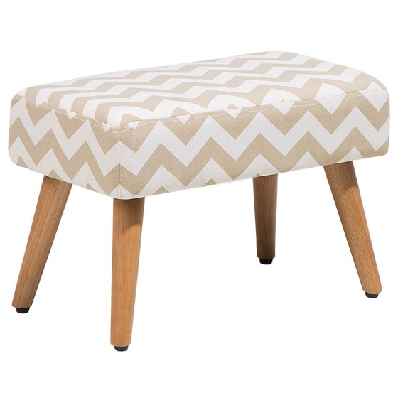 Taburet TAKOMA Bomuld Beige