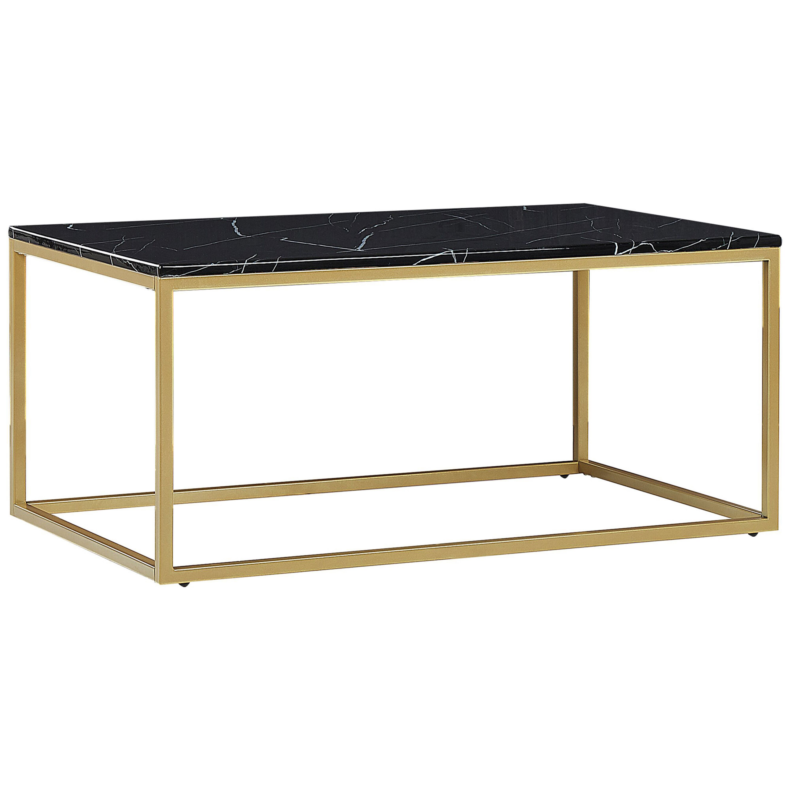 Sofabord DELANO Sort/guld