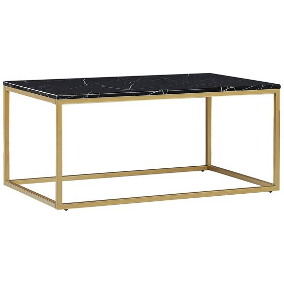 Sofabord DELANO Sort/guld