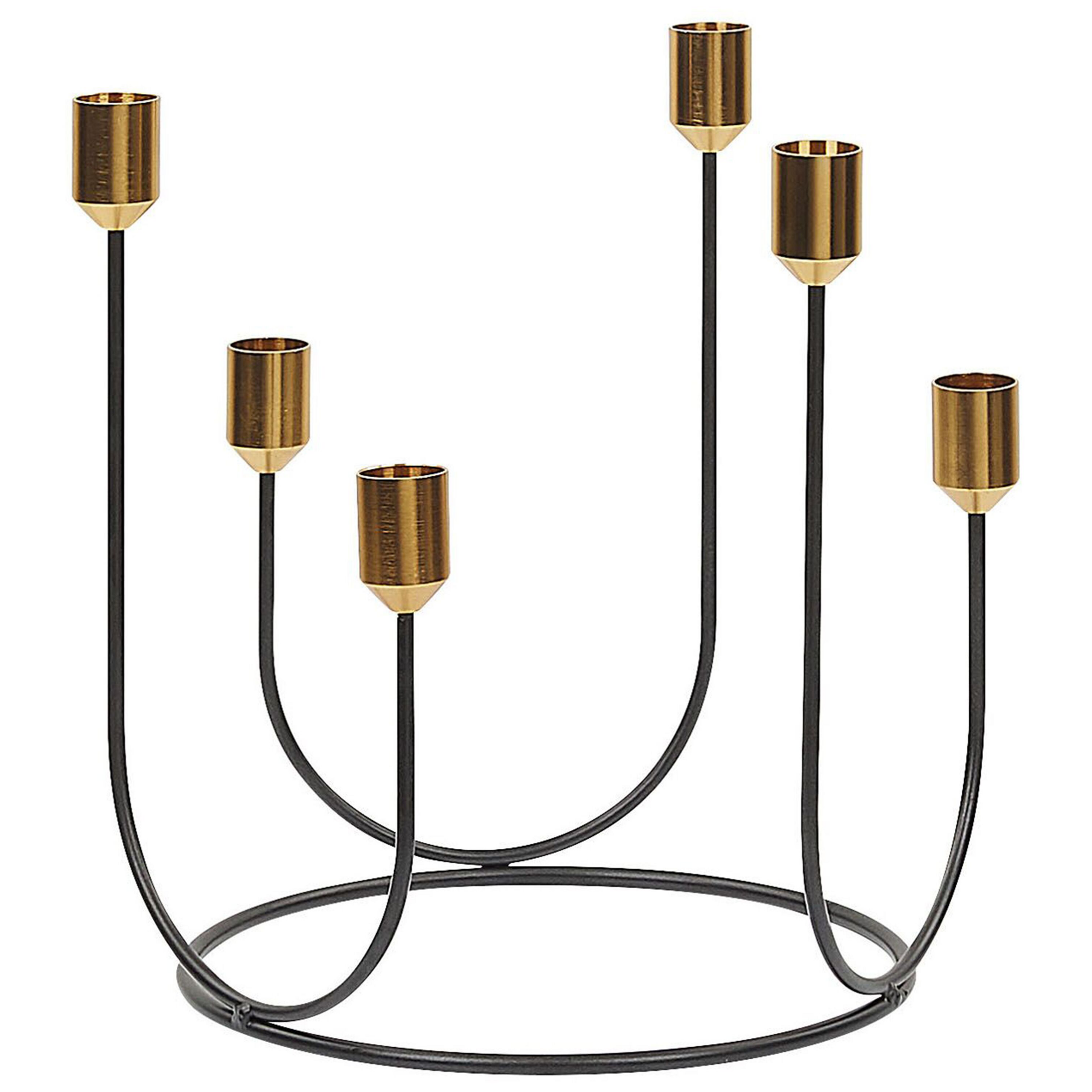 Lysestage PANAY 25 cm Metal Sort