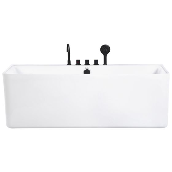 Back-to-wall badekar QUATRE 170 x 75 cm Hvid
