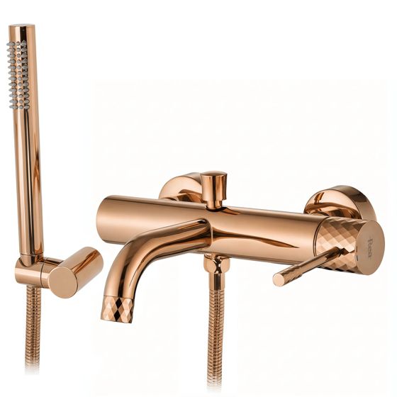REA badekarsarmatur Lungo Diamond Kobber, 20,5x25x21,5cm