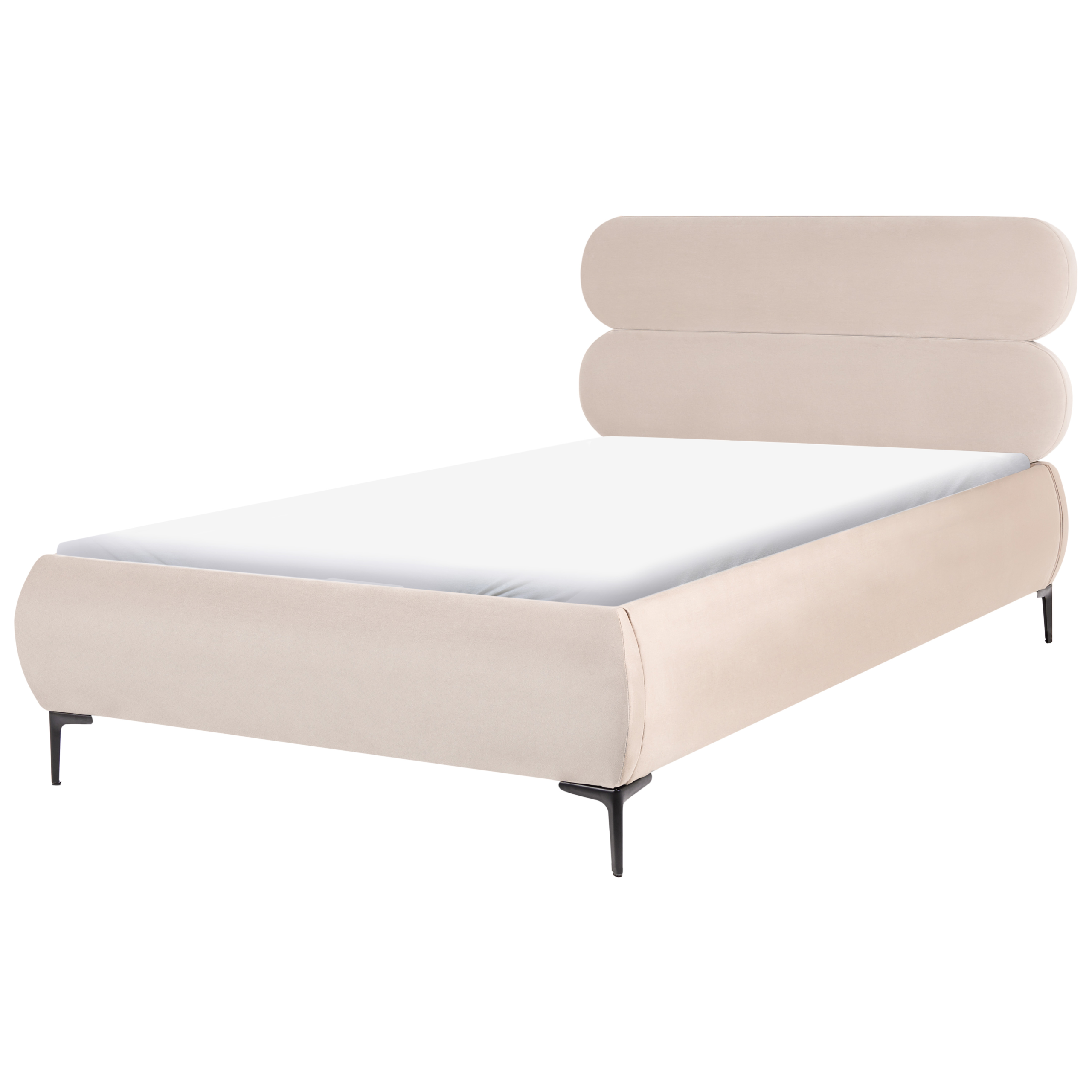 Seng Velour LESSAY 120 x 200 cm Lys Beige