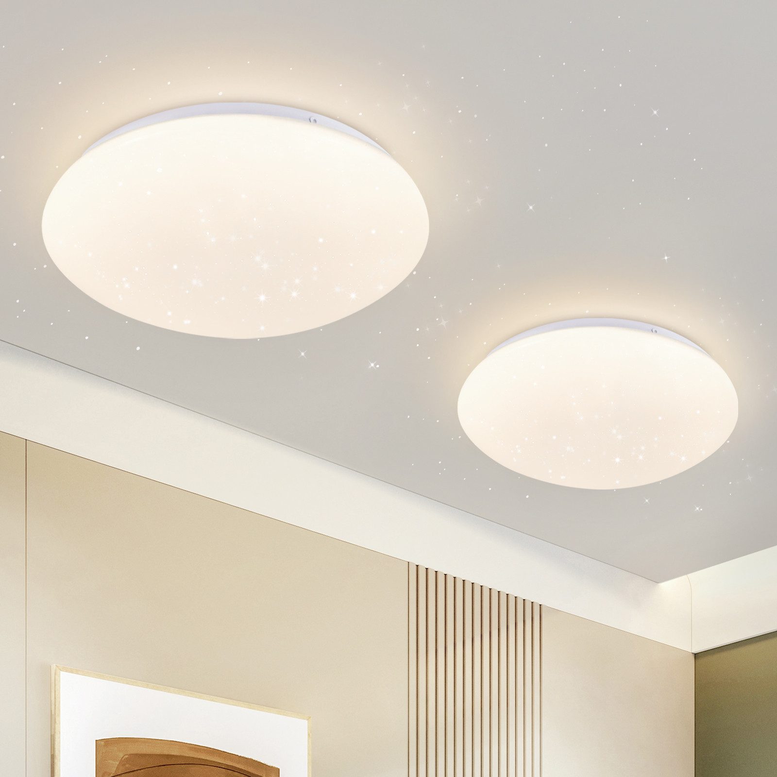 NETTLIFE Second LED - loftlampe til stuen - Ø 16,5 cm, 4000 K, 5 W, Neutral hvid, Entre, Børneværelse