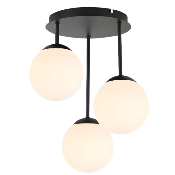 TOOLIGHT hængende loftlampe APP1815-3CPR Sort/Hvid 25x25x45cm