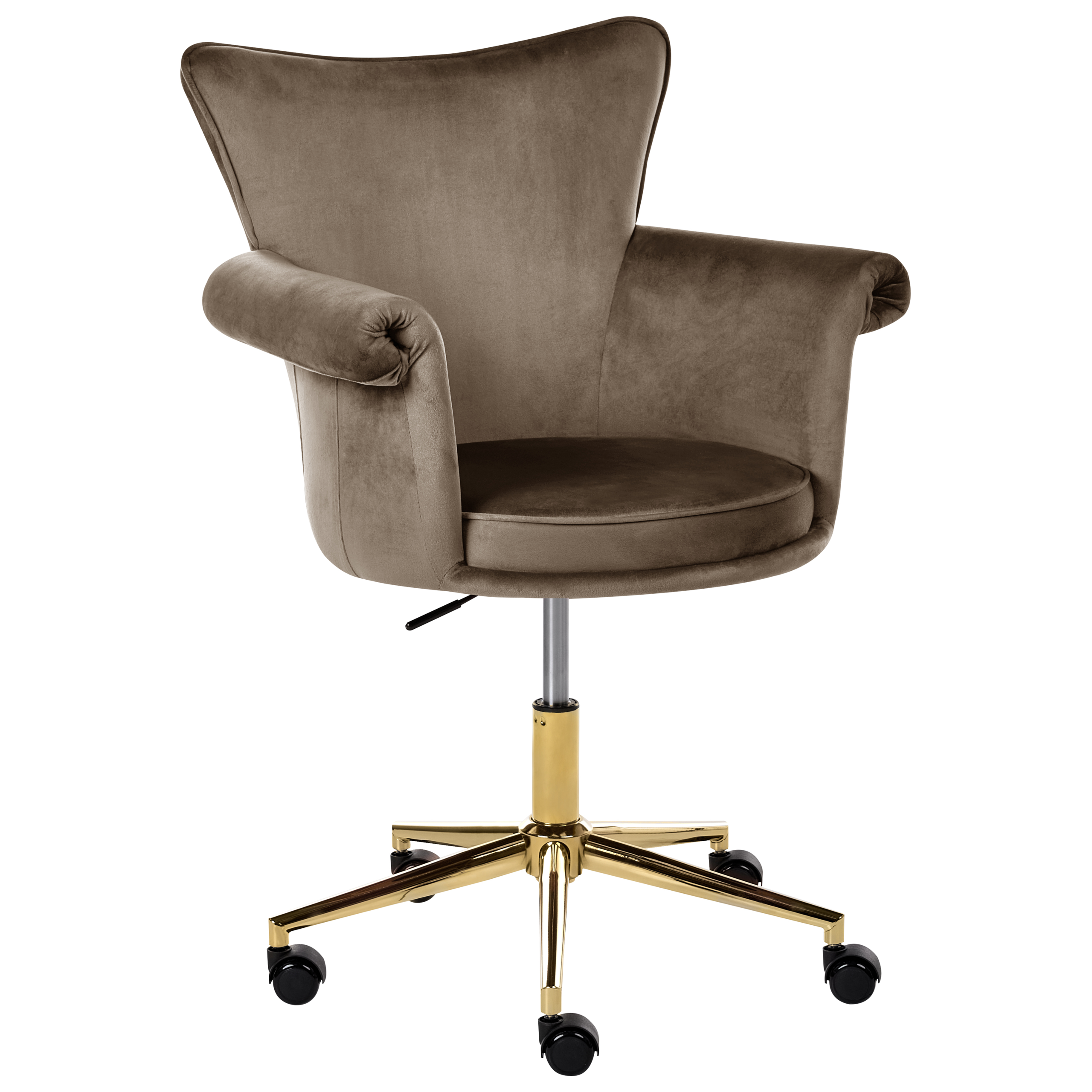 Skrivebordsstol VELENCIA Velour Brun