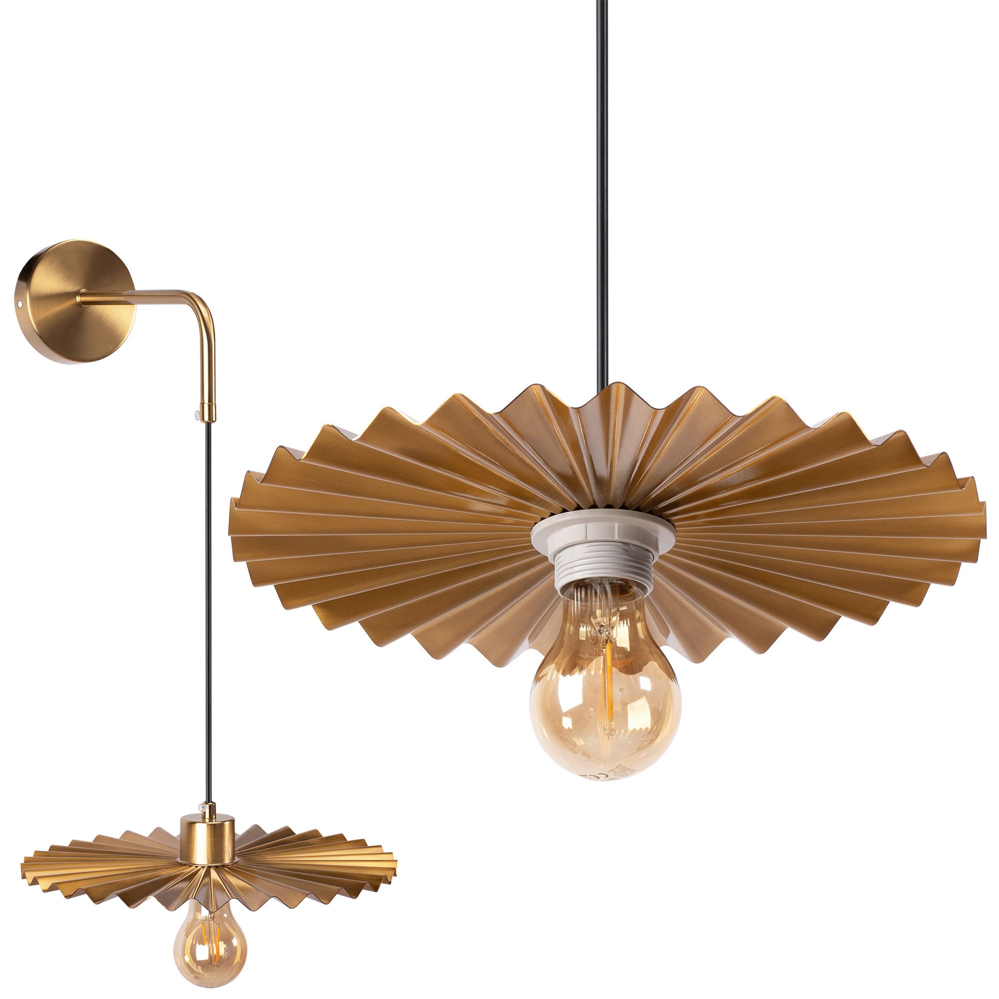 TOOLIGHT væglampe APP1356-1W 30CM Børstet guld 21,5x30x5cm