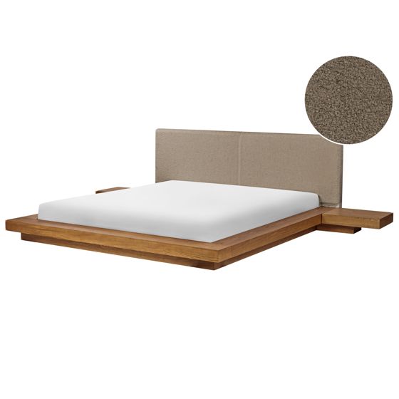 Vandseng Boucle ZEN 180 x 200 cm Naturlig ask