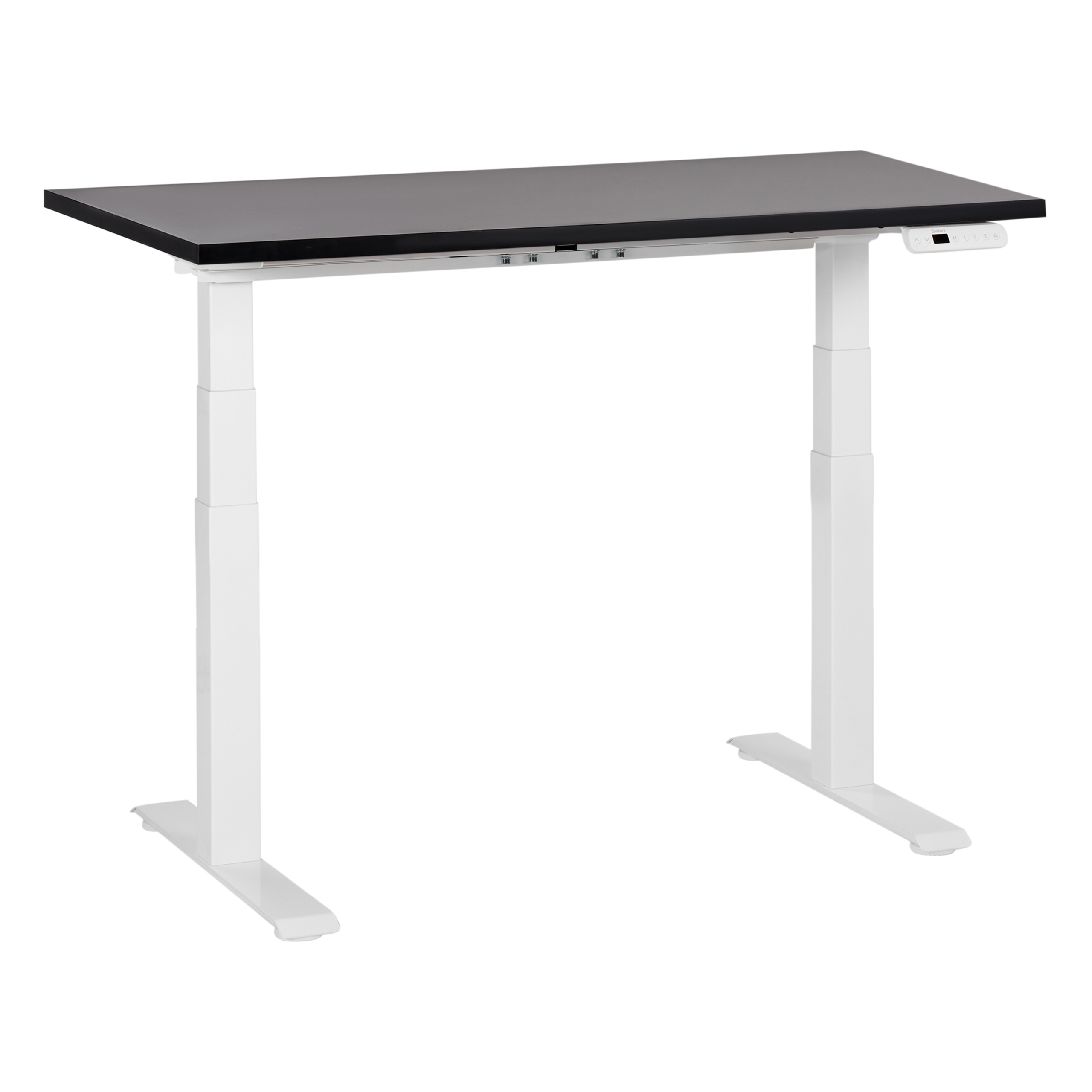 Elektrisk justerbart hæve sænkebord DESTINES 120 cm 72 cm Sort/hvid