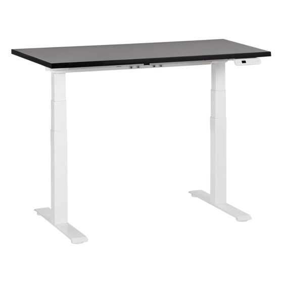 Elektrisk justerbart hæve sænkebord DESTINES 120 cm 72 cm Sort/hvid