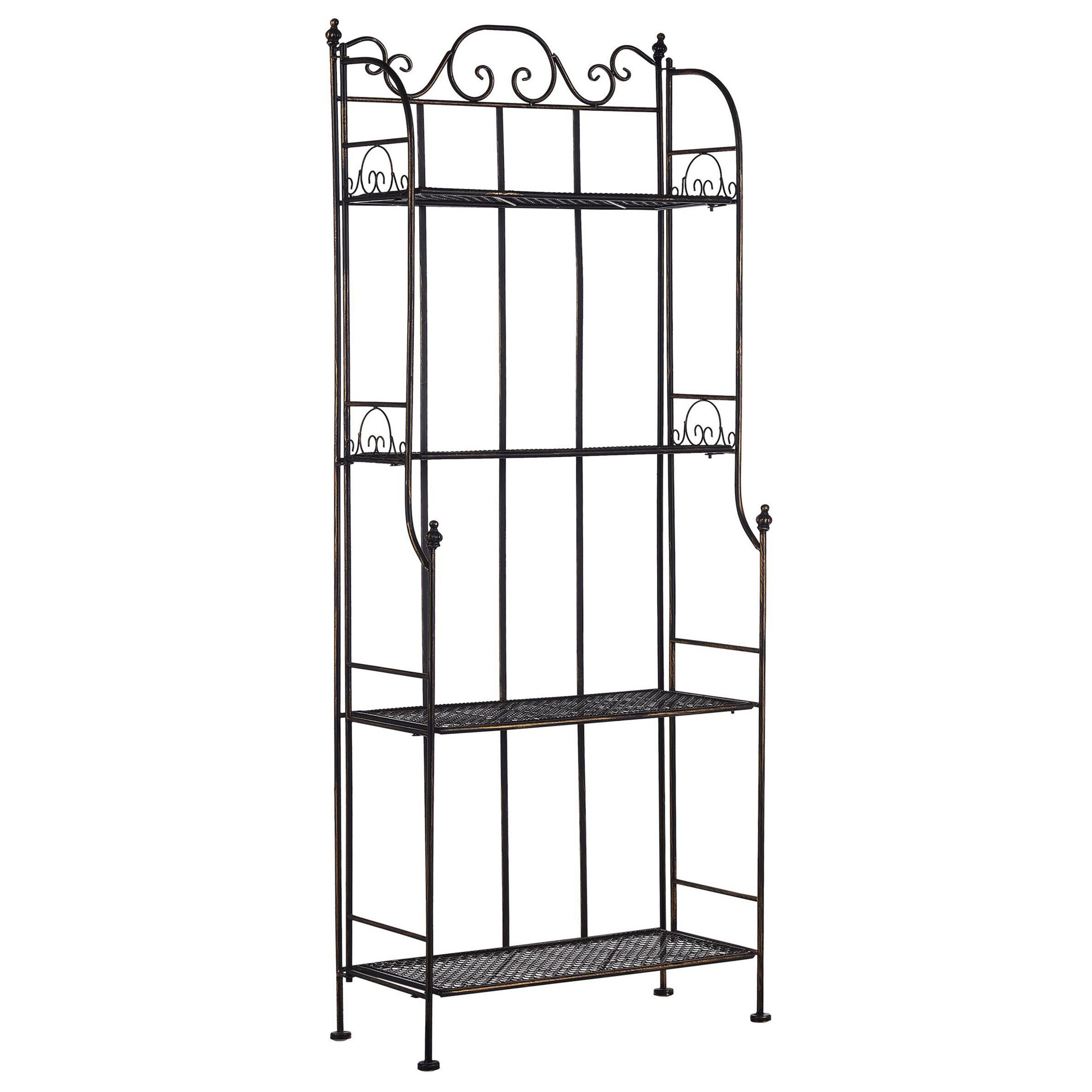 Reol ISERNIA 61 cm 155 cm Metal Sort