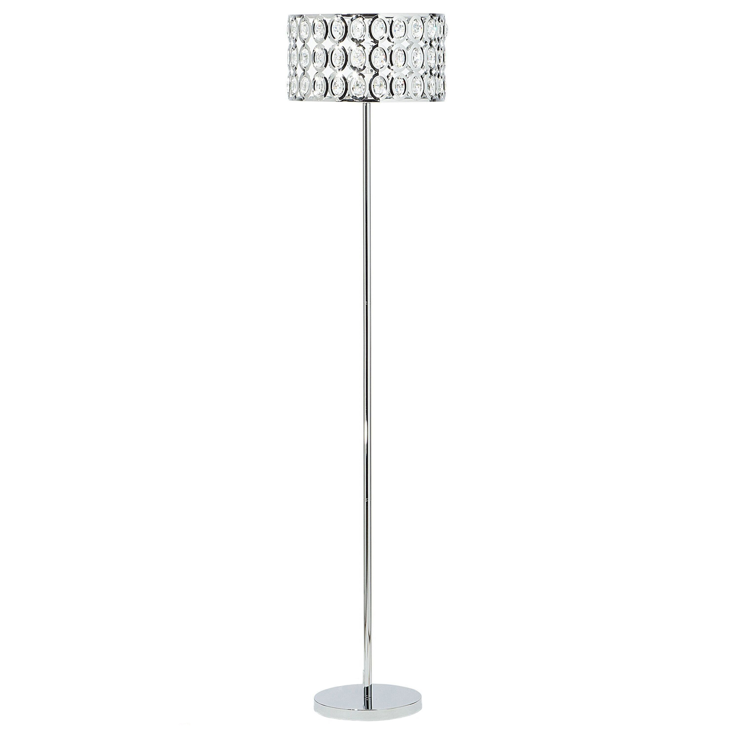 Gulvlampe TENNA Krystal Sølv