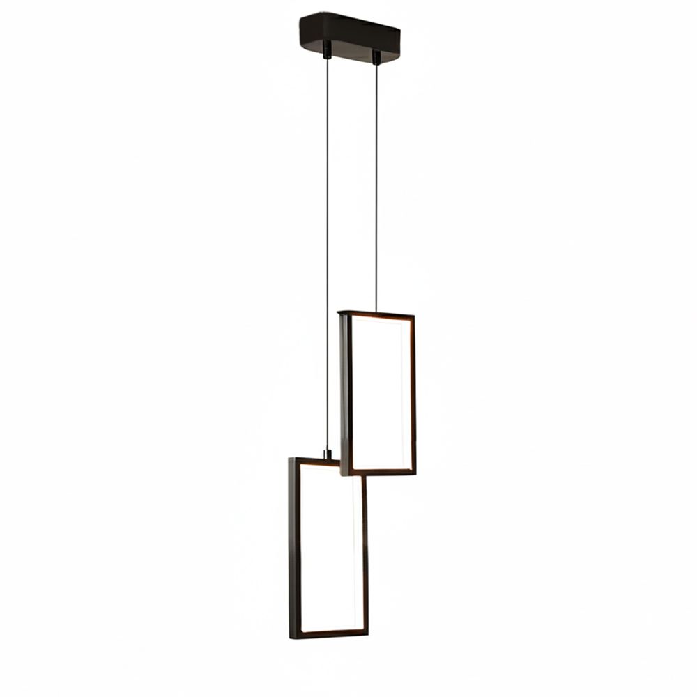 TOOLIGHT hængende loftlampe LHJ085-2CP LED Sort 12x12x20cm