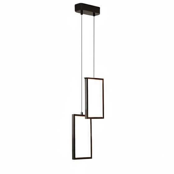 TOOLIGHT hængende loftlampe LHJ085-2CP LED Sort 12x12x20cm