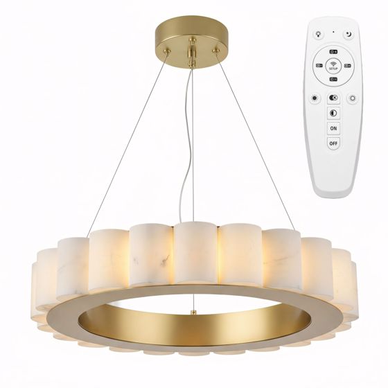 TOOLIGHT hængende loftlampe APP1801-CP LED Børstet guld 48x48x115cm